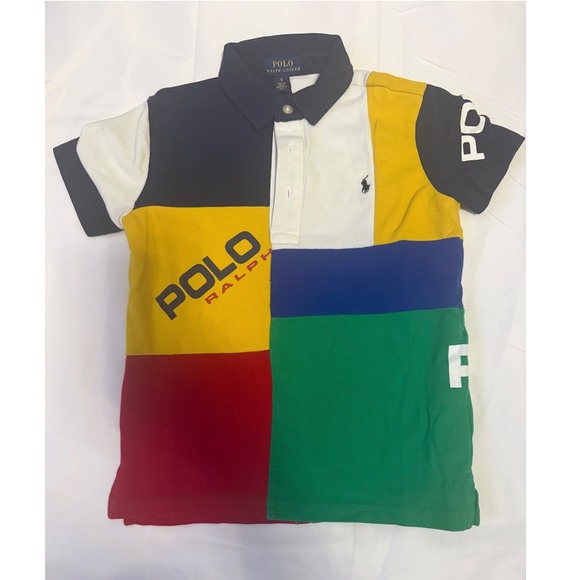 Polo Ralph Lauren Other - Kids Polo Ralph Lauren Color Block Rugby Shirt Size 6 Short Sleeve